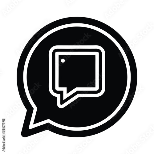 Messaging App Icon Outline Vector Illustration