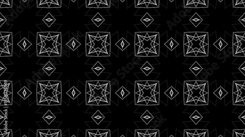 Radio wave starlish style animation black background or backdrop and relaxing and hypnotic wallpaper.