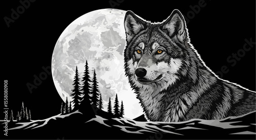 wolf in the night