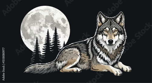 wolf in winter