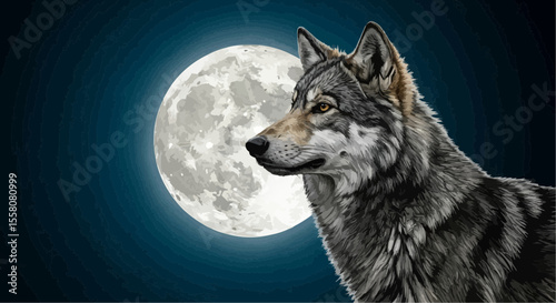 wolf in the night