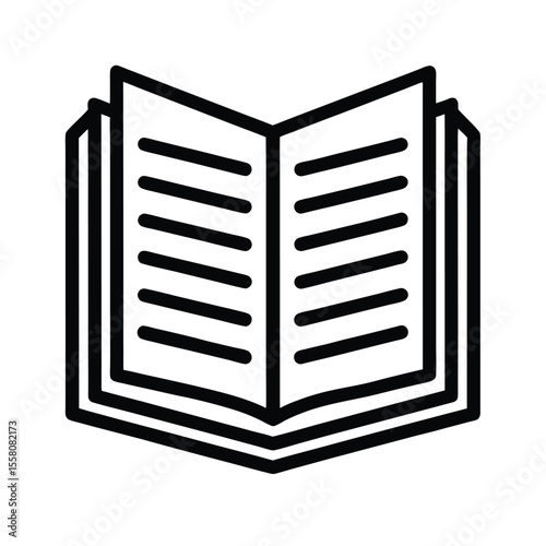 Syllabus Icon Outline Vector Illustration