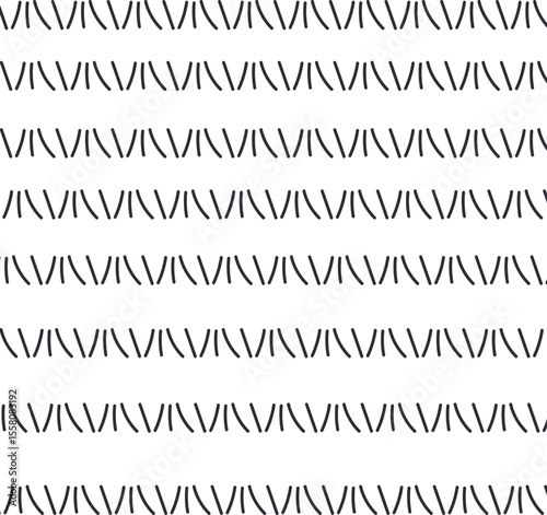 Vertical lines with a slope form separate horizontal rows.