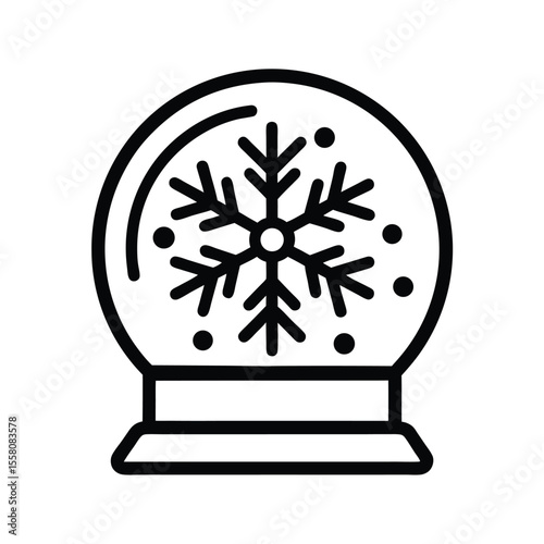 Winter Outdent Icon Outline Vector Illustration