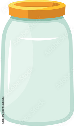 Glass jar for food preserve