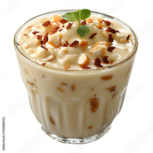 Kheer dessert isolated on a white background