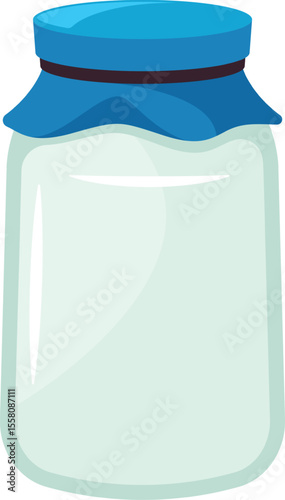 Glass jar for canning food