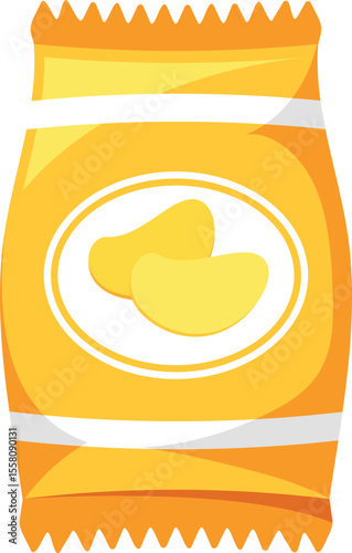 Candied fruit sachet pack vector illustration