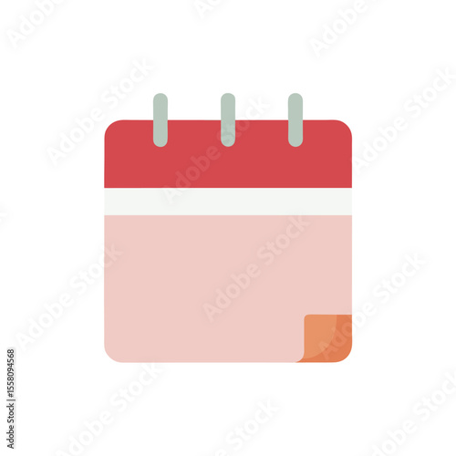 Flat color style and minimalist of a save the date vector illustration