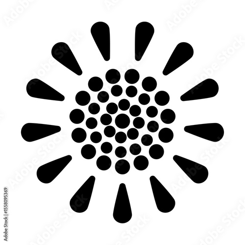 シンプルな打ち上げ花火　放物線のイラスト