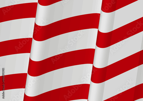 red and white stripes indonesia flag background vector