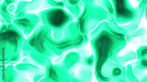 Abstract green fluid texture with luminous highlights, creating a vibrant and dynamic background
