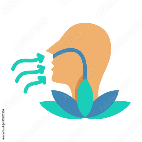 Ujjayi Breath Icon