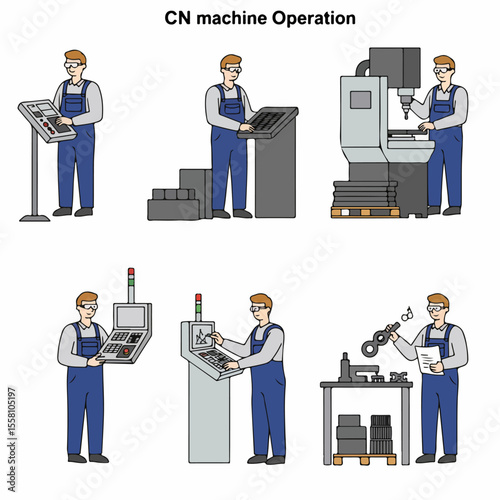 Industrial CNC Machine Working Process
