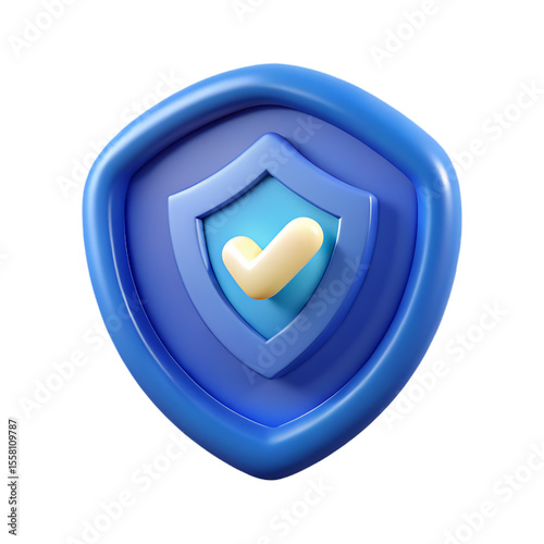 3D Security Network Shield: Cybersecurity Protection, VPN, and Data Defense