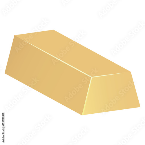 金塊　延べ棒　インゴット　イラスト