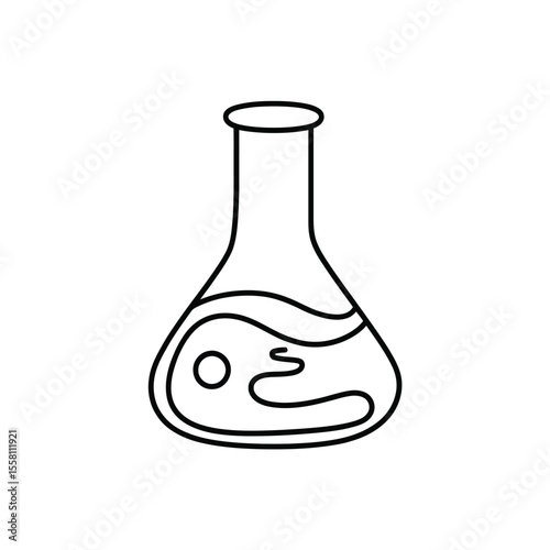 Simple Outline of a Laboratory Flask