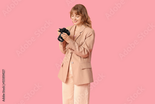 Beautiful young woman with ...