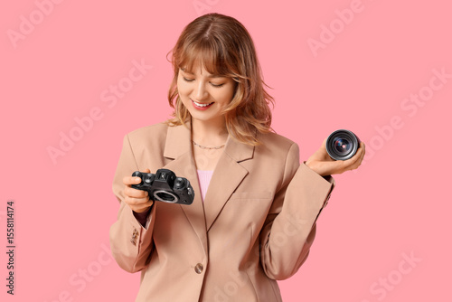 Beautiful young woman with ...