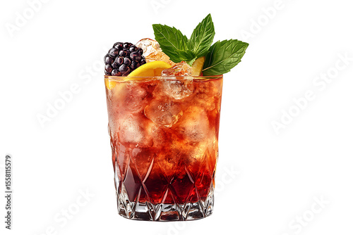Refreshing Margarita isolated on transparent background