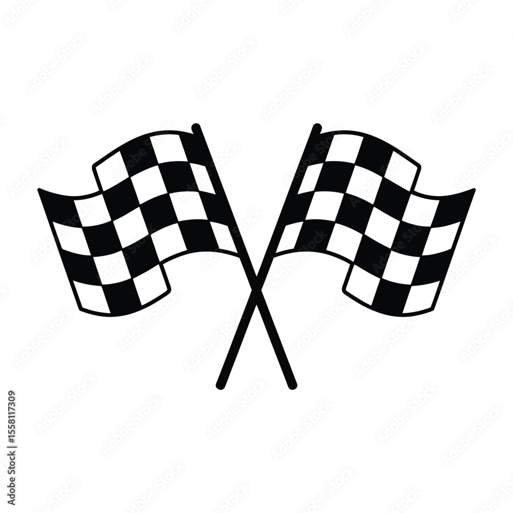 Fototapeta premium Checkered Racing Flags