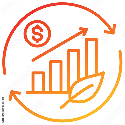 Sustainability Line Gradient Icon