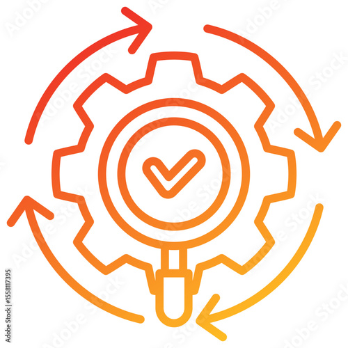 Check Line Gradient Icon