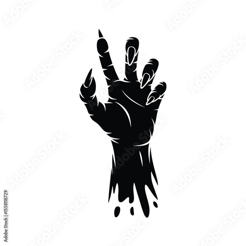 Clawing Hand Silhouette