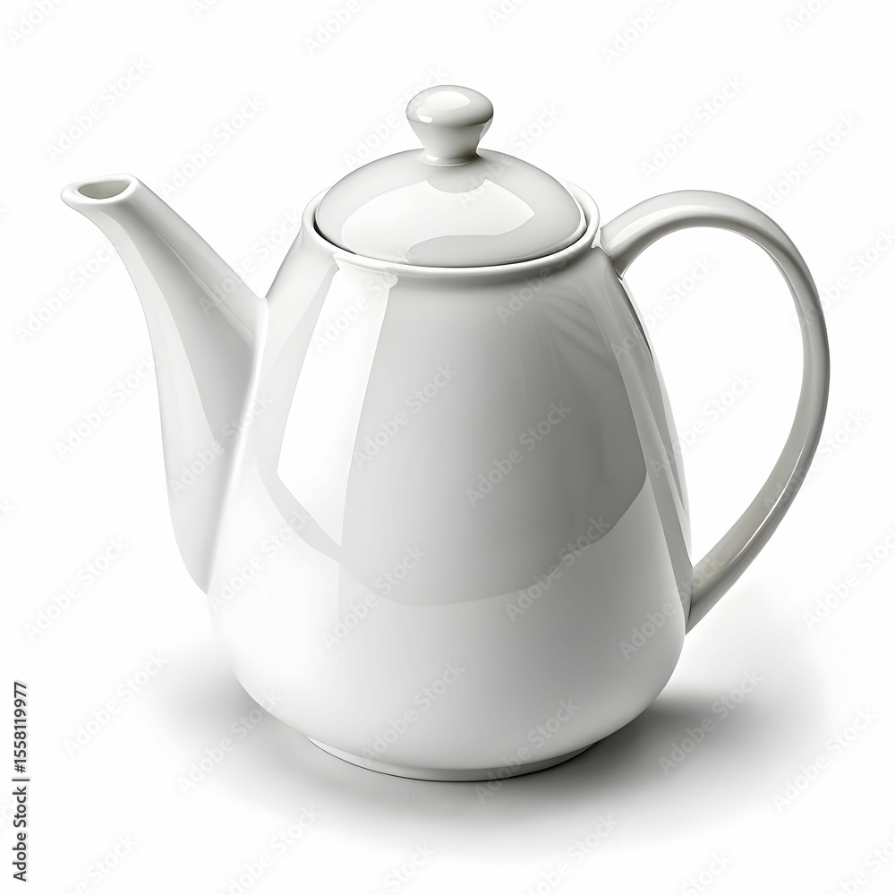 Fototapeta premium A beautifully crafted teapot made from ceramic, ideal for brewing