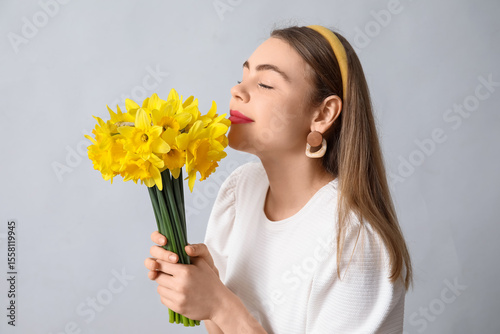 Beautiful young woman with ...