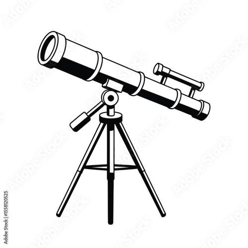 Vintage Style Telescope on Tripod
