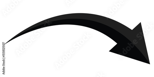 Curved arrow icons. arrow symbol collection. Arrow sign, Black arrows set on white background. arrow icon for your web site design, logo, app, UI. Vector illustrator
