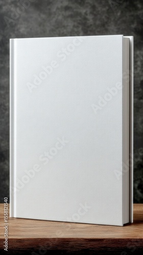 Blank White Hardcover Book Mockup  Studio Shot  Soft Lighting  Clean Design