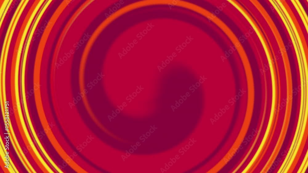 Espiral Abstrata em Tons de Vermelho e Amarelo