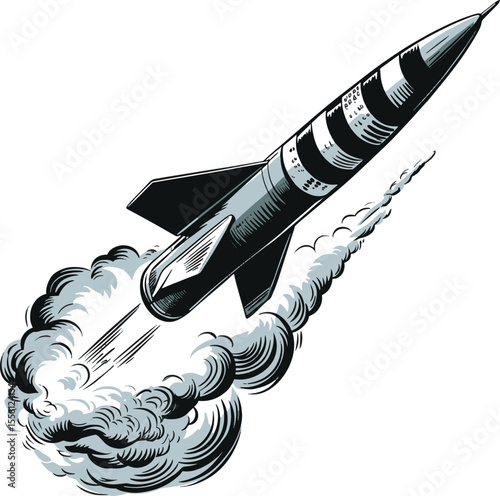 Cruise Missile art design illustration stock photos
