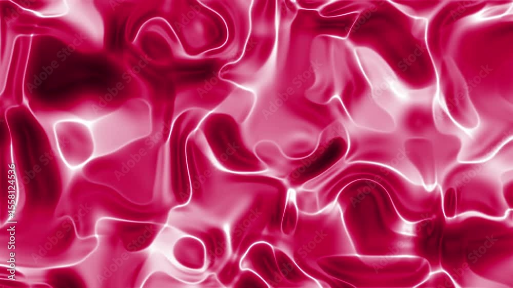 Padrão abstrato de fluxo líquido rubi e branco