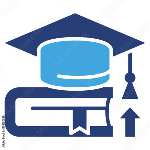 Higher Education Two Color Icon
