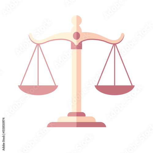 flat design scales. simple scales. suitable for justice theme. scales icon
