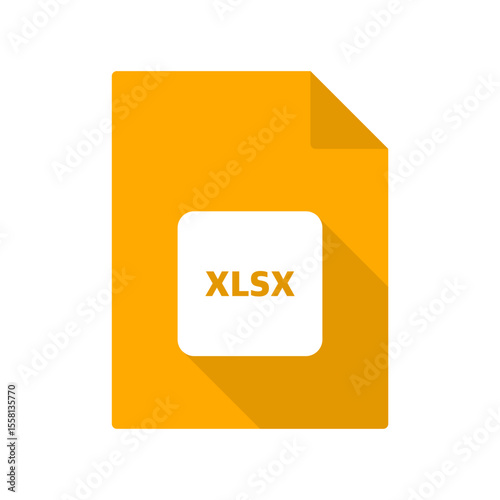 xlsx vector file icon on transparent background