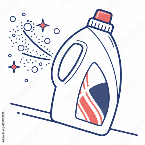 Washing Powder Icon Vector | Generative AI & Linocut Silhouette Design

