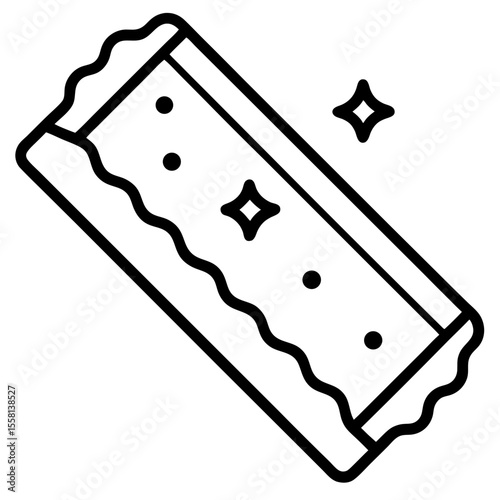 Window Cleaning Sponge Icon – Generative AI Vector & Linocut Silhouette Design