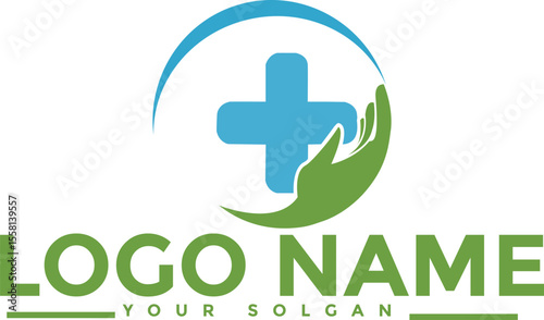 Health care logo, medical logo,