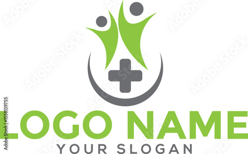 People health care logo icon design. vector healthy life human symbol.