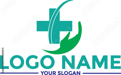 care logo design template, healthcare and medical design,