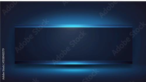 Abstract blue background with TV screen loop futuristic technology design vector wallpaper