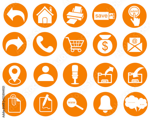 A collection of clean and minimal line icons perfect for web design, mobile UI, infographics, and digital marketing. Includes icons for business, communication, and finance in modern outline style.