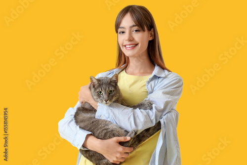 Beautiful young happy woman...