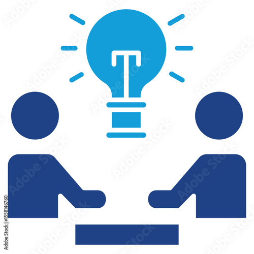 Collaboration Dual Tone Icon Element For Design