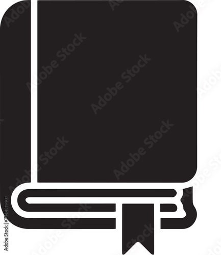 vector book icon, bookmark icon