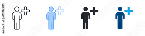 Hiring Icon Set Multiple Style. Designed In Outline, Blue, Glyph, Dual Tone